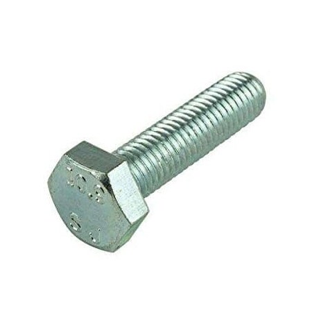 Newport Fasteners Class 8.8, M20-2.50 Hex Head Cap Screw, Zinc Plated Steel, 120 mm L, 10 PK 950006-10